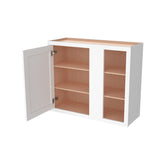 RTA Solid Wood Inset Wall Blind Corner Cabinets Origami White for Kitchen Bathroom and Laundry Storage